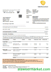 Germany TV Cabel utility business bill,  SCR